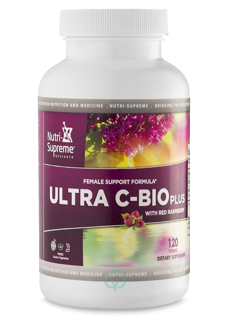 Nutri Supreme Ultra C-Bio Plus With Red Raspberry 120 Veg Tablets Womens Health