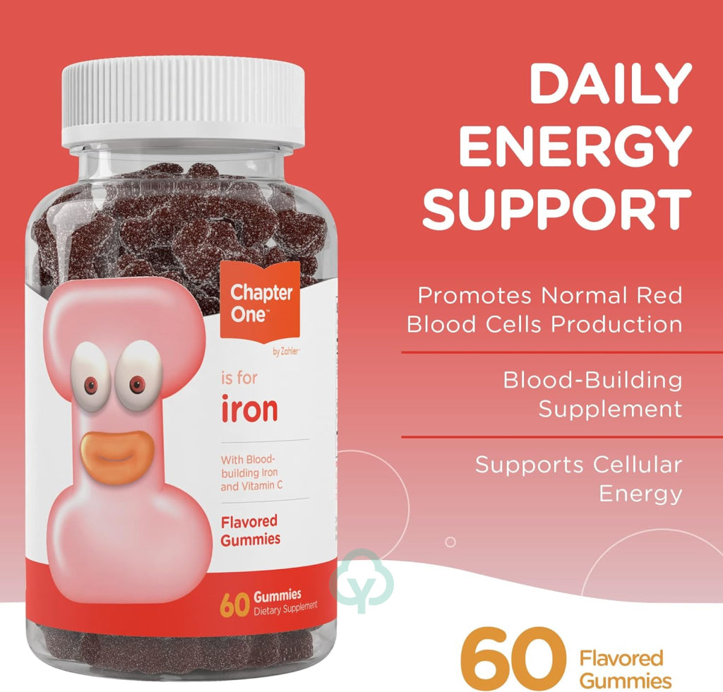 Chapter One Iron Gummies with Vitamin C 60 Count