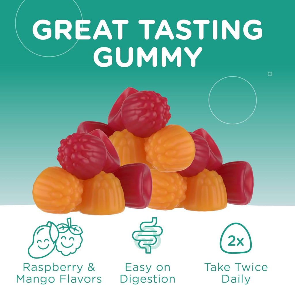 Chapter One Magnesium Gummies for Kids Raspberry and Mango Flavored 60 Count