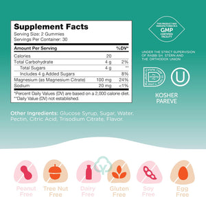 Chapter One Magnesium Gummies for Kids Raspberry and Mango Flavored 60 Count