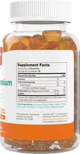 Chapter One Magnesium Gummies Peach 60 Count