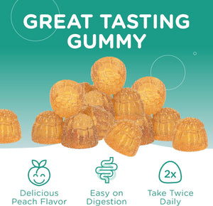 Chapter One Magnesium Gummies Peach 60 Count