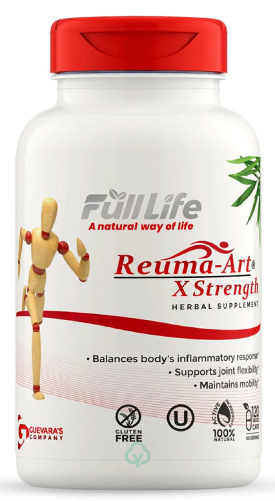 Full Life Reuma-Art X Strength - Extra & Fast Acting Anti-Inflammatory Joint Pain Relief Supplement