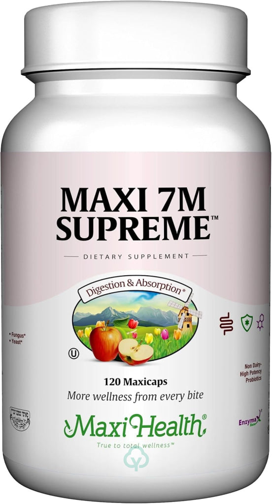 Maxi-Health 7M Supreme High Potency Probiotic Acidophilus Formula 60 Count