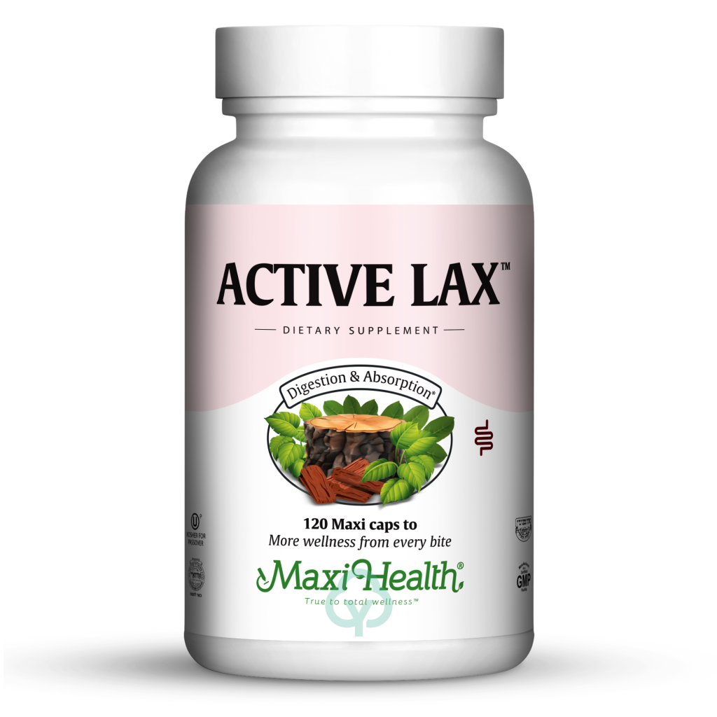 Maxi Health Active Lax 120 Caps (Kosher For Passover) Digestion & Absorption