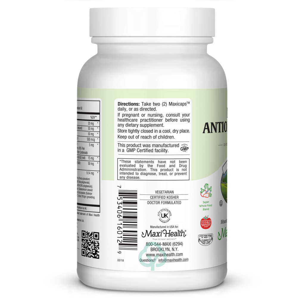 Maxi Health Antiox Supreme 120 Caps Immune Support