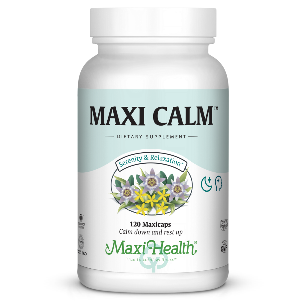 Maxi Health Calm 120 Caps (Kosher For Passover) Serenity & Relaxation