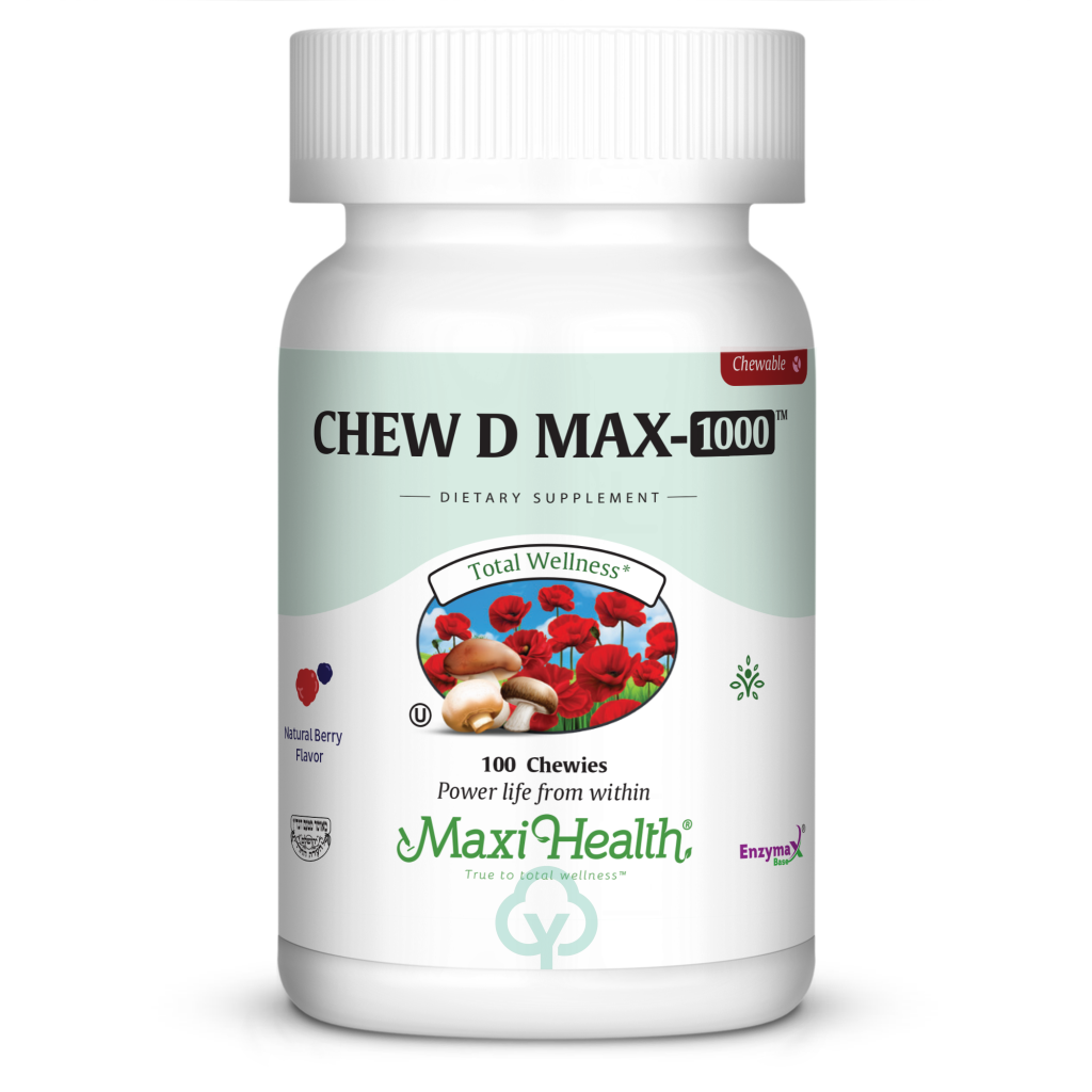 Maxi Health Chew D Max 1000 100 Chews Total Wellness