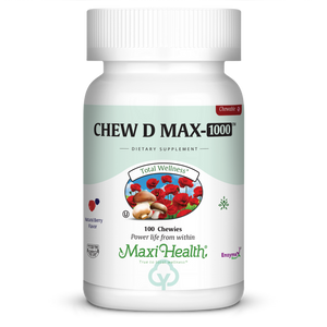 Maxi Health Chew D Max 1000 100 Chews Total Wellness