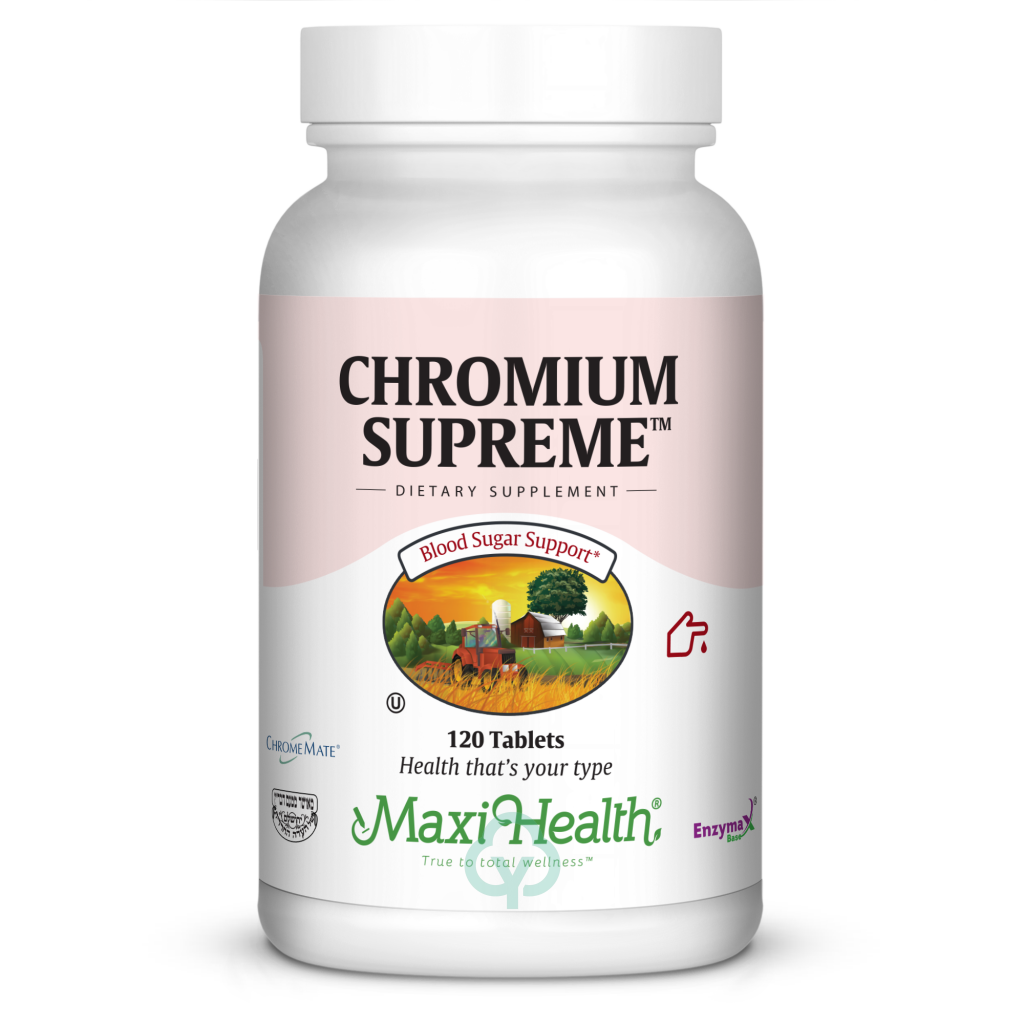 Maxi Health Chromium Supreme 120 Tabs Blood Sugar Support