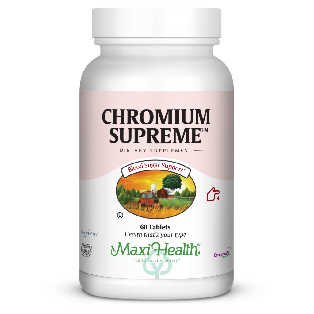 Maxi Health Chromium Supreme 60 Tabs Blood Sugar Support