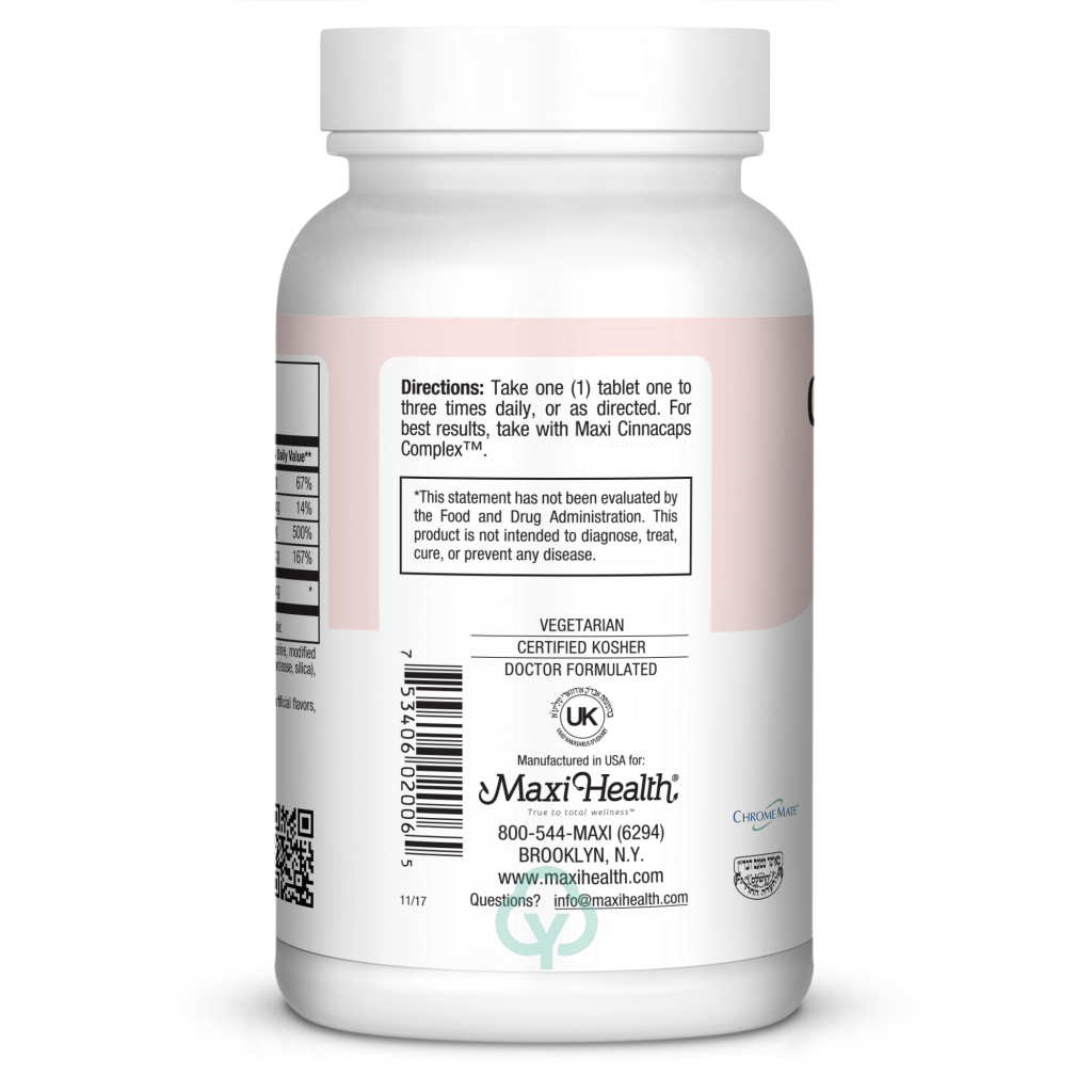 Maxi Health Chromium Supreme Blood Sugar Support