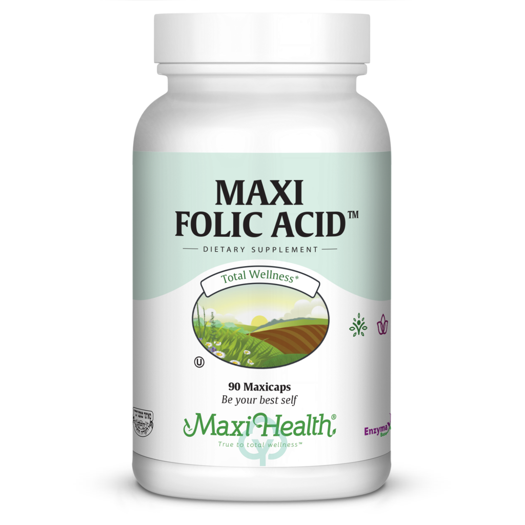 Maxi Health Folic Acid 90 Caps Womens