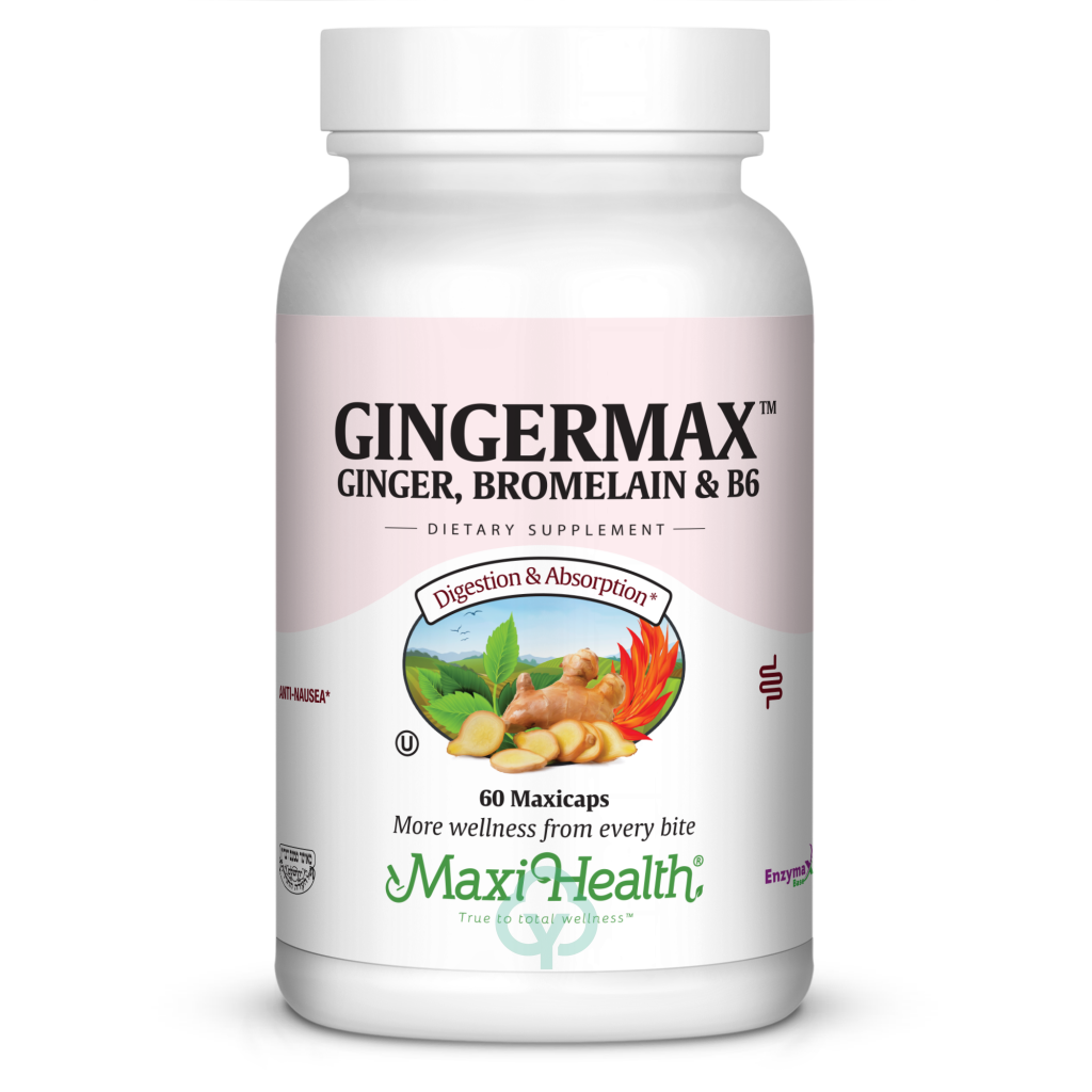 Maxi Health Gingermax 60 Caps Digestion & Absorption