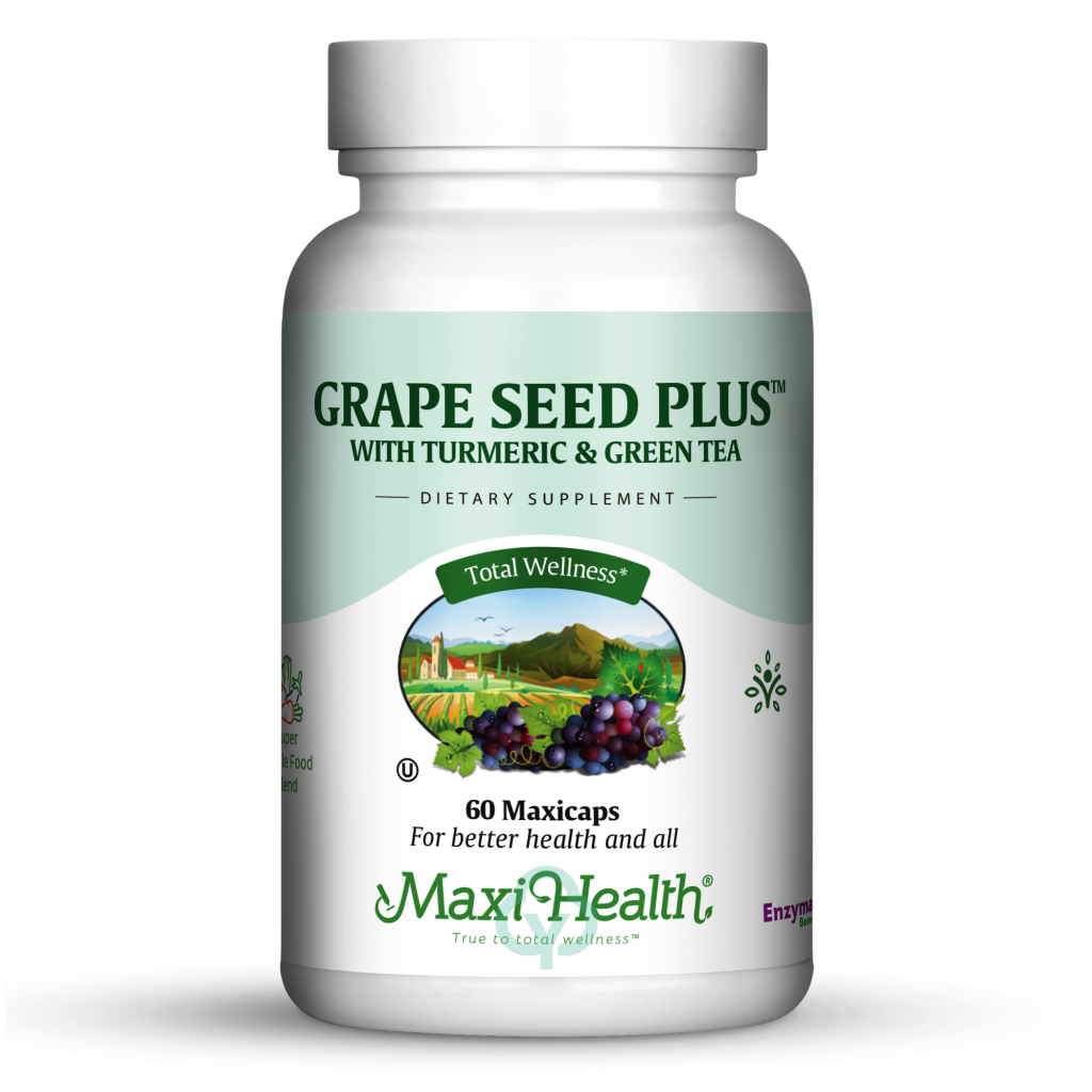 Maxi Health Grape Seed Plus 60 Caps Total Wellness