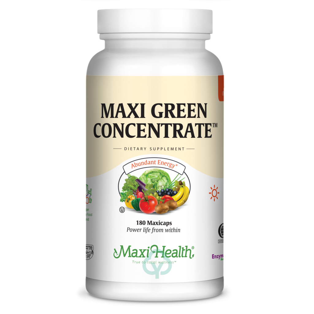 Maxi Health Green Concentrate 180 Caps Abundant Energy