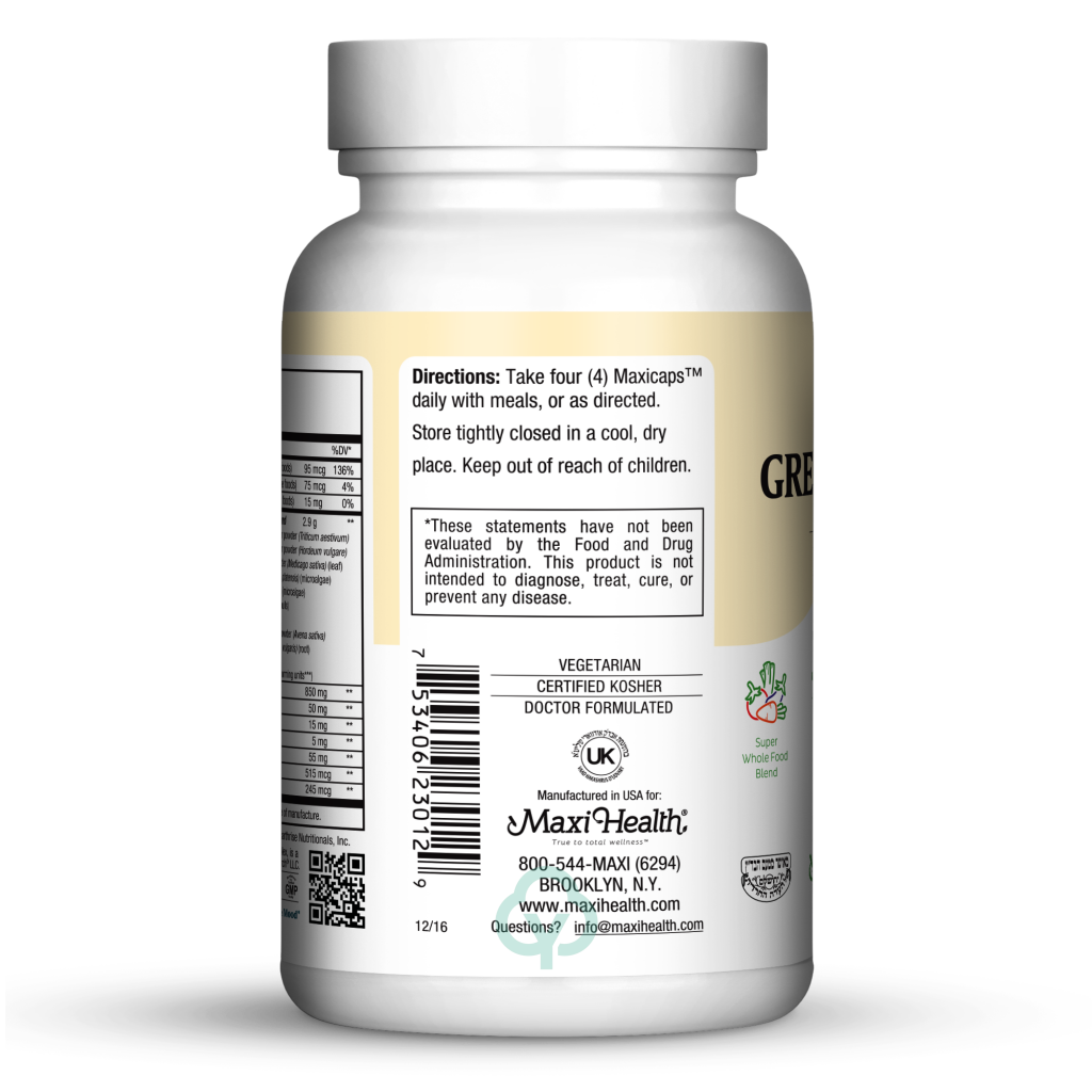 Maxi Health Green Energee Capsules Abundant Energy