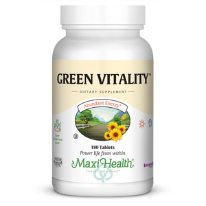 Maxi Health Green Vitality 180 Tabs Abundant Energy