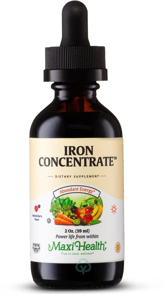 Maxi Health Iron Concentrate (Berry) 2 Fl Oz Abundant Energy