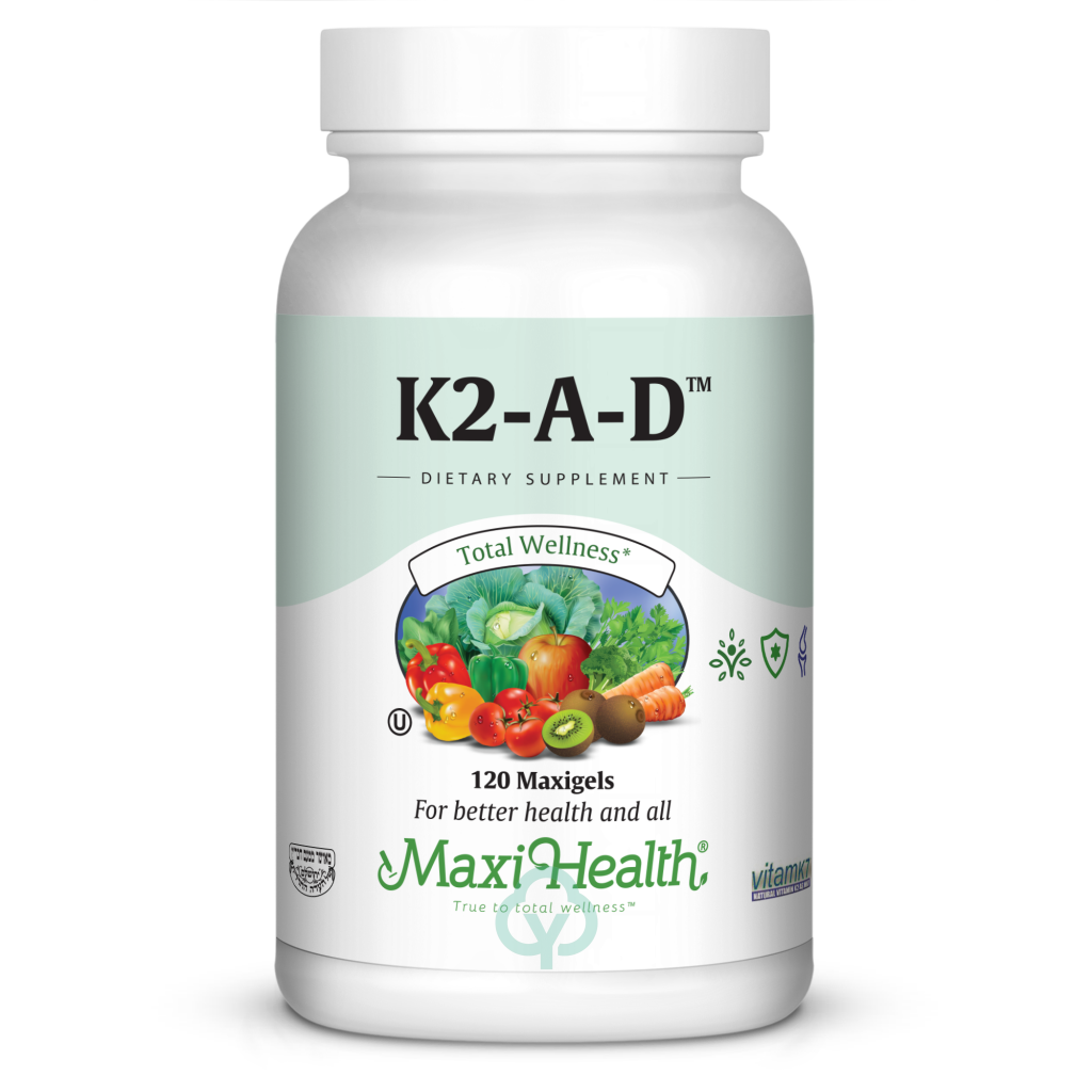 Maxi Health K2 A D 120 Gels Total Wellness