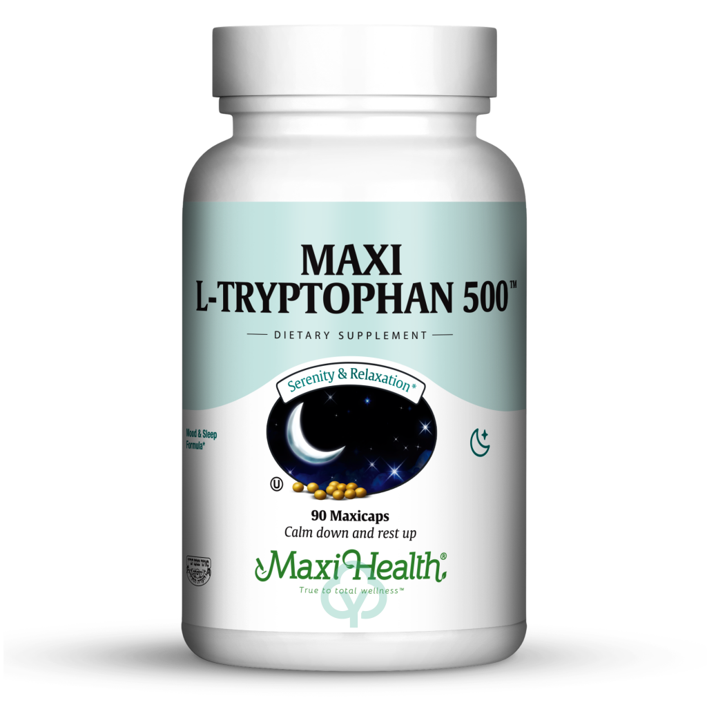 Maxi Health L Tryptophan 90 Caps Serenity & Relaxation