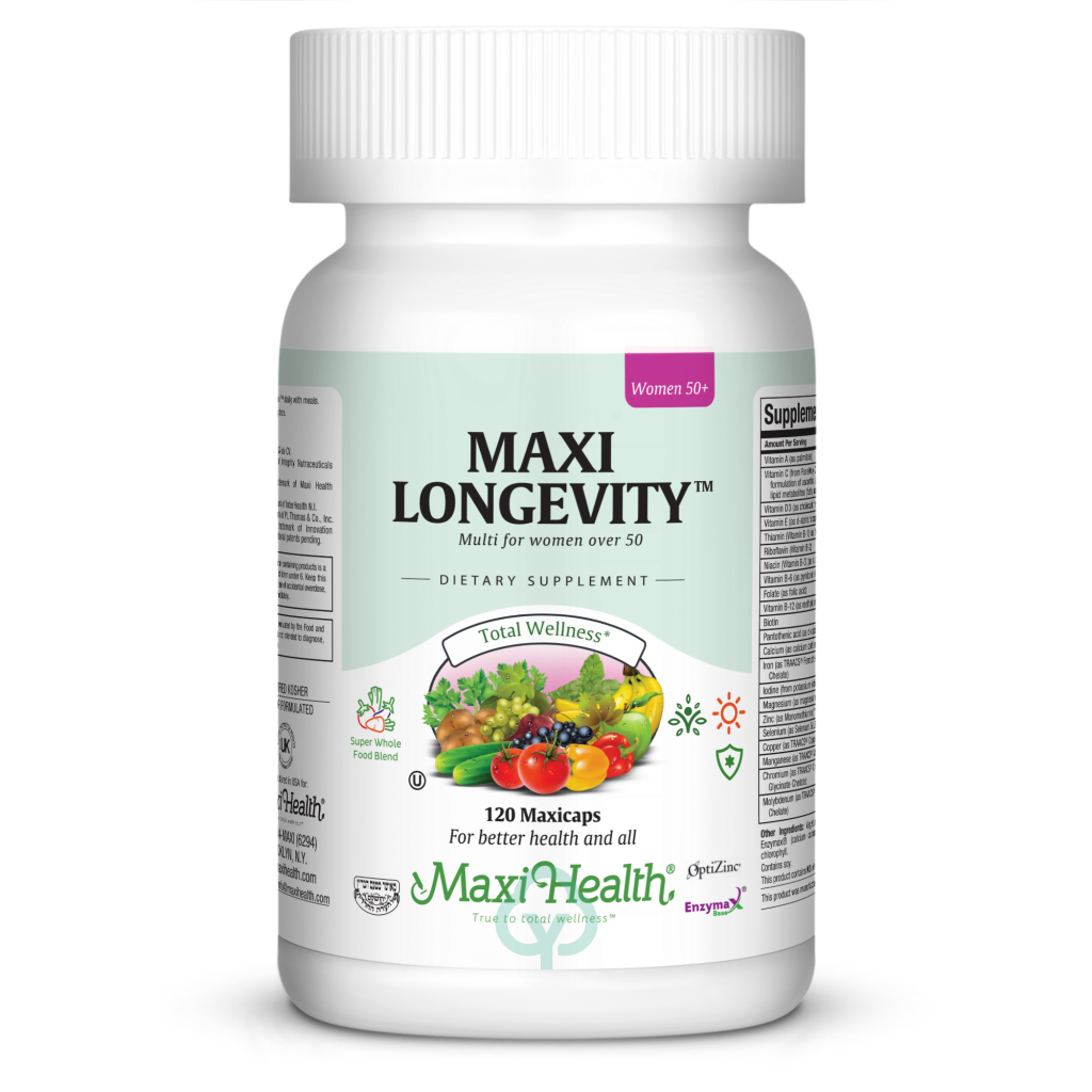 Maxi Health Longevity For Women 120 Caps Total Wellness