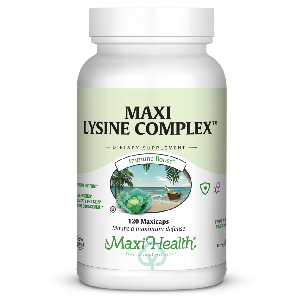 Maxi Health Lysine Complex 120 Caps Immune Support