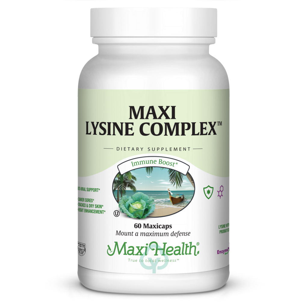 Maxi Health Lysine Complex 60 Caps Immune Support