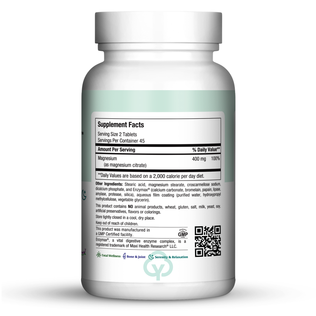 Maxi Health Magnesium Citrate 90 Tabs Total Wellness