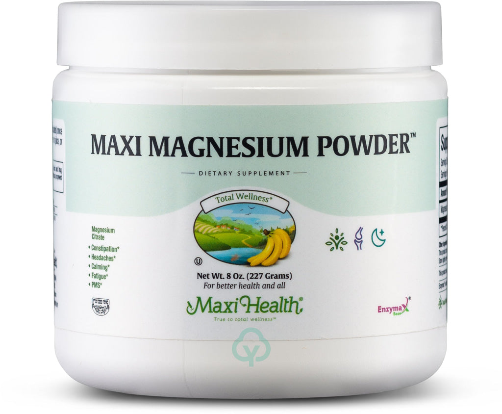 Maxi Health Magnesium Citrate Powder 8 Oz Total Wellness