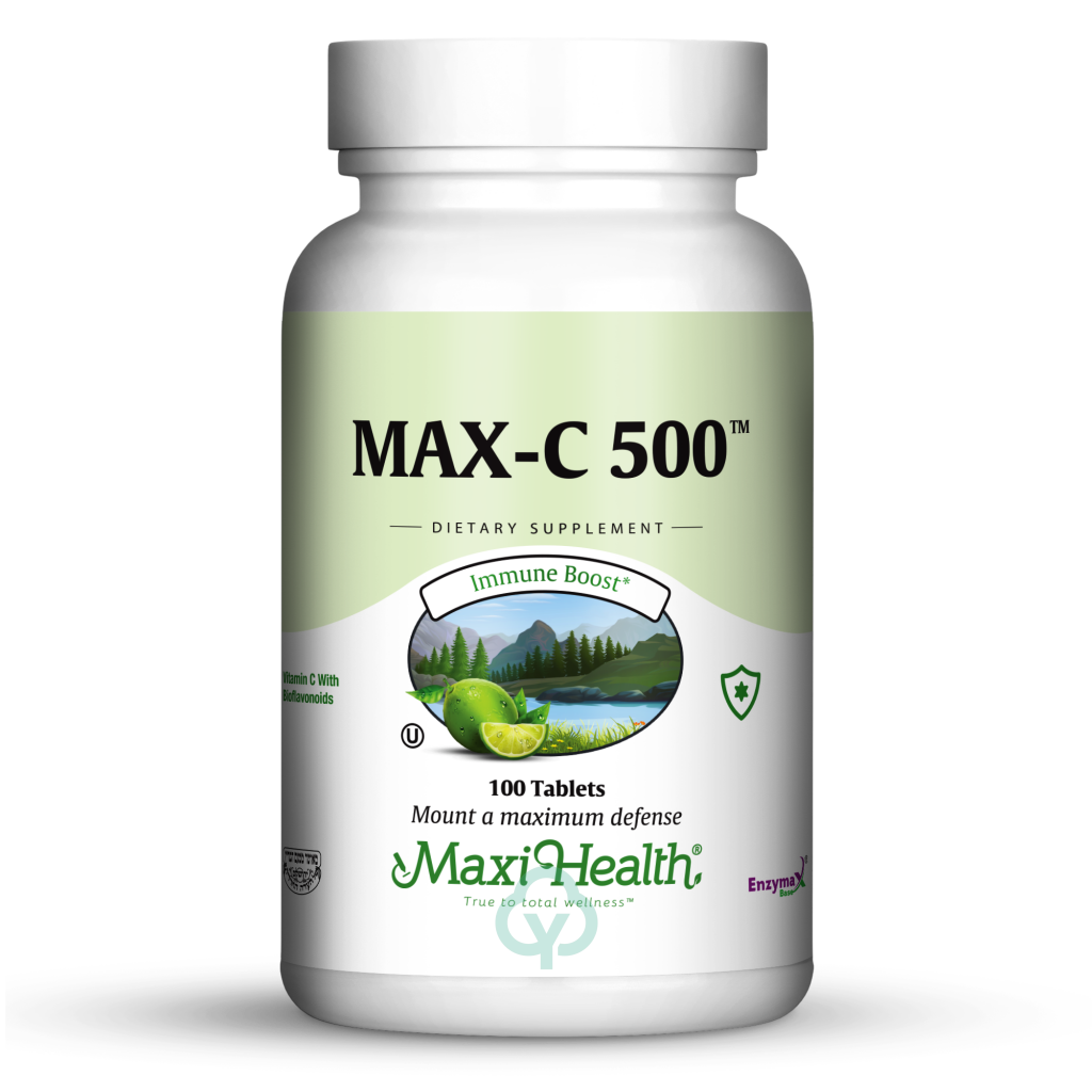 Maxi Health Max C 500 100 Tabs Total Wellness