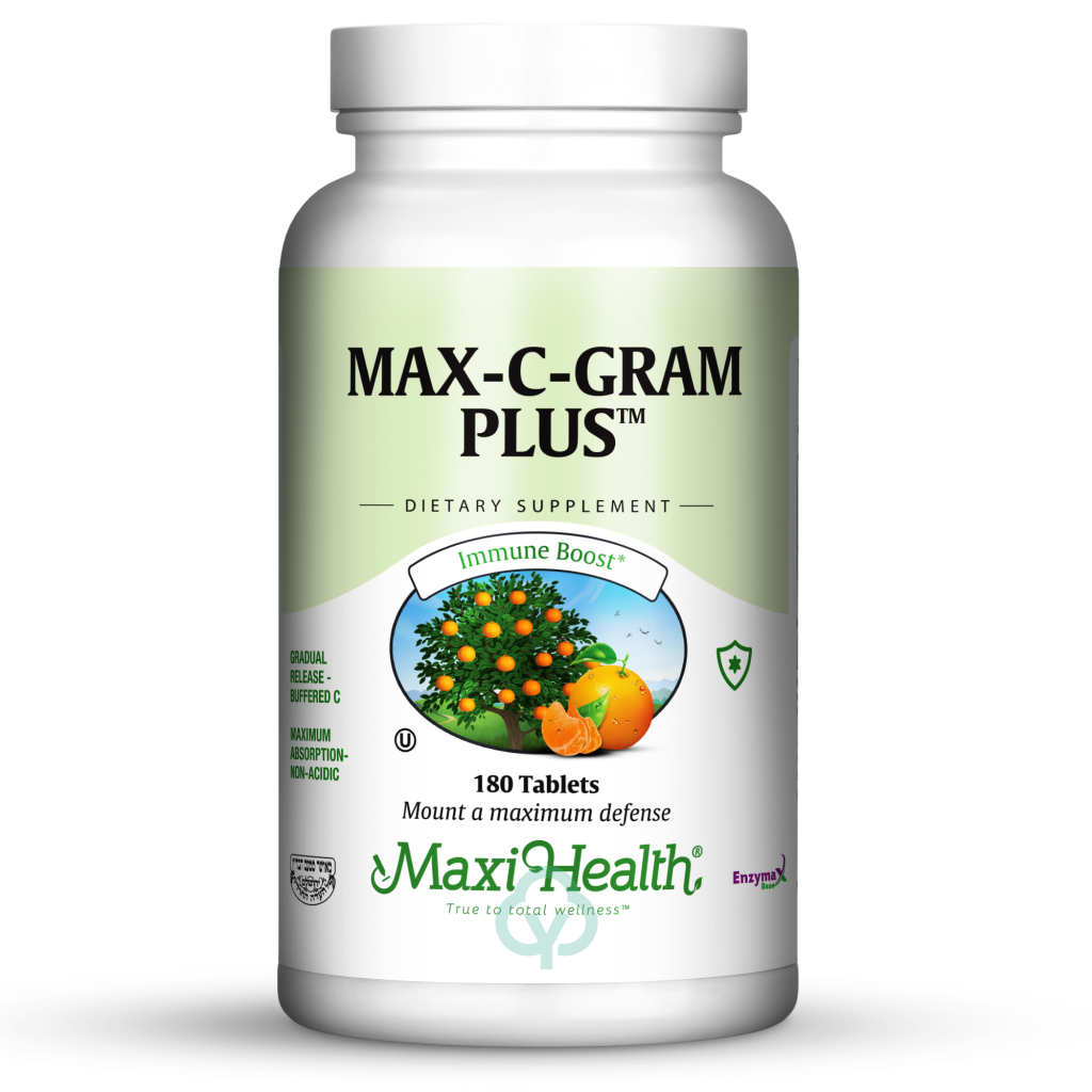 Maxi Health Max C Gram Plus 180 Tabs Immune Support