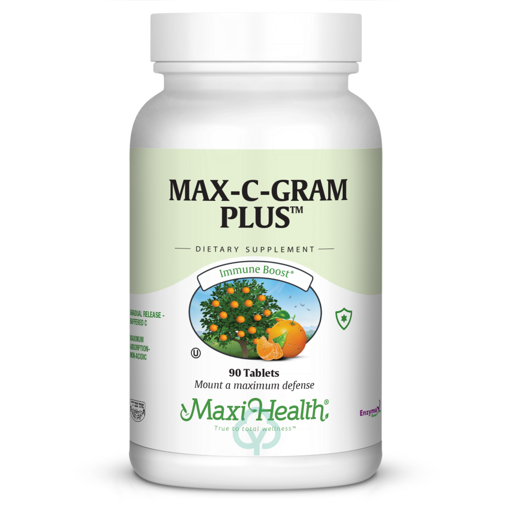 Maxi Health Max C Gram Plus 90 Tabs Immune Support