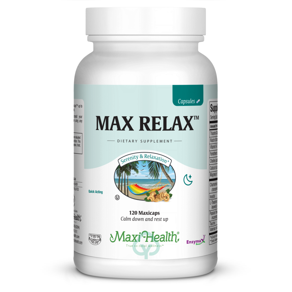 Maxi Health Max Relax Capsules 120 Caps Serenity & Relaxation