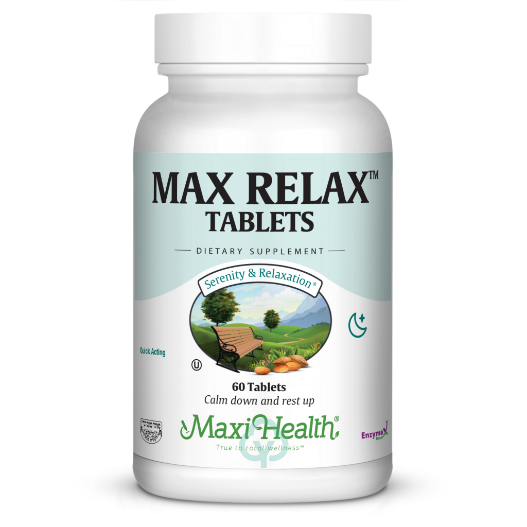 Maxi Health Max Relax Tablets 60 Tabs Serenity & Relaxation