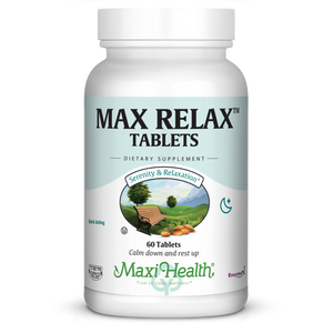 Maxi Health Max Relax Tablets 60 Tabs Serenity & Relaxation