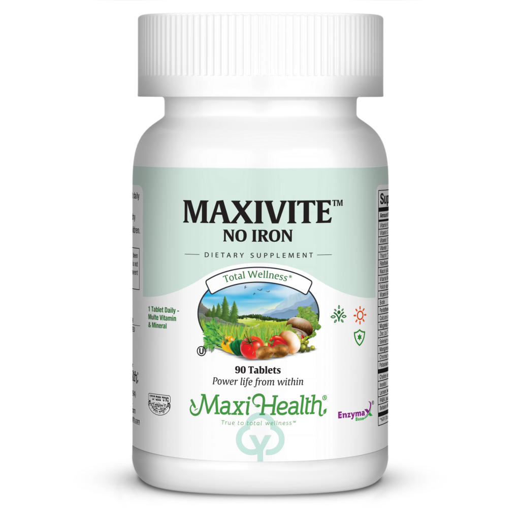 Maxi Health Maxivite (No Iron) 90 Tabs Total Wellness