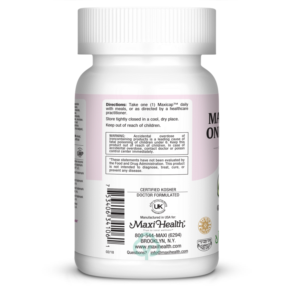 Maxi Health Methyl One Prenatal 60 Caps Womens