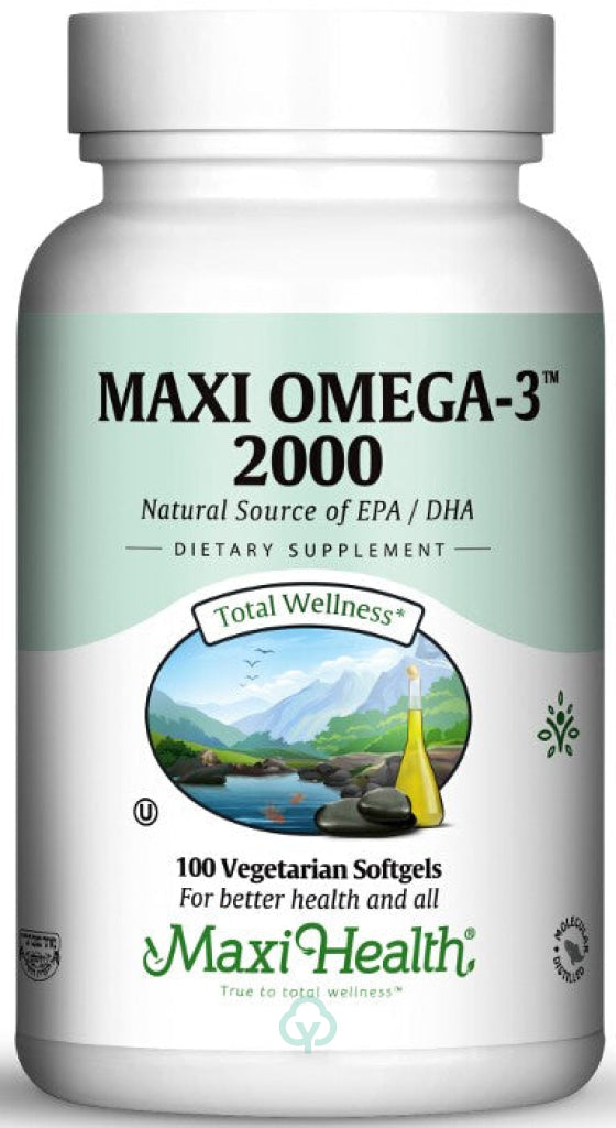 Maxi Health Omega 3 Fish Oil - Triple Strength 2000 Mg Focus