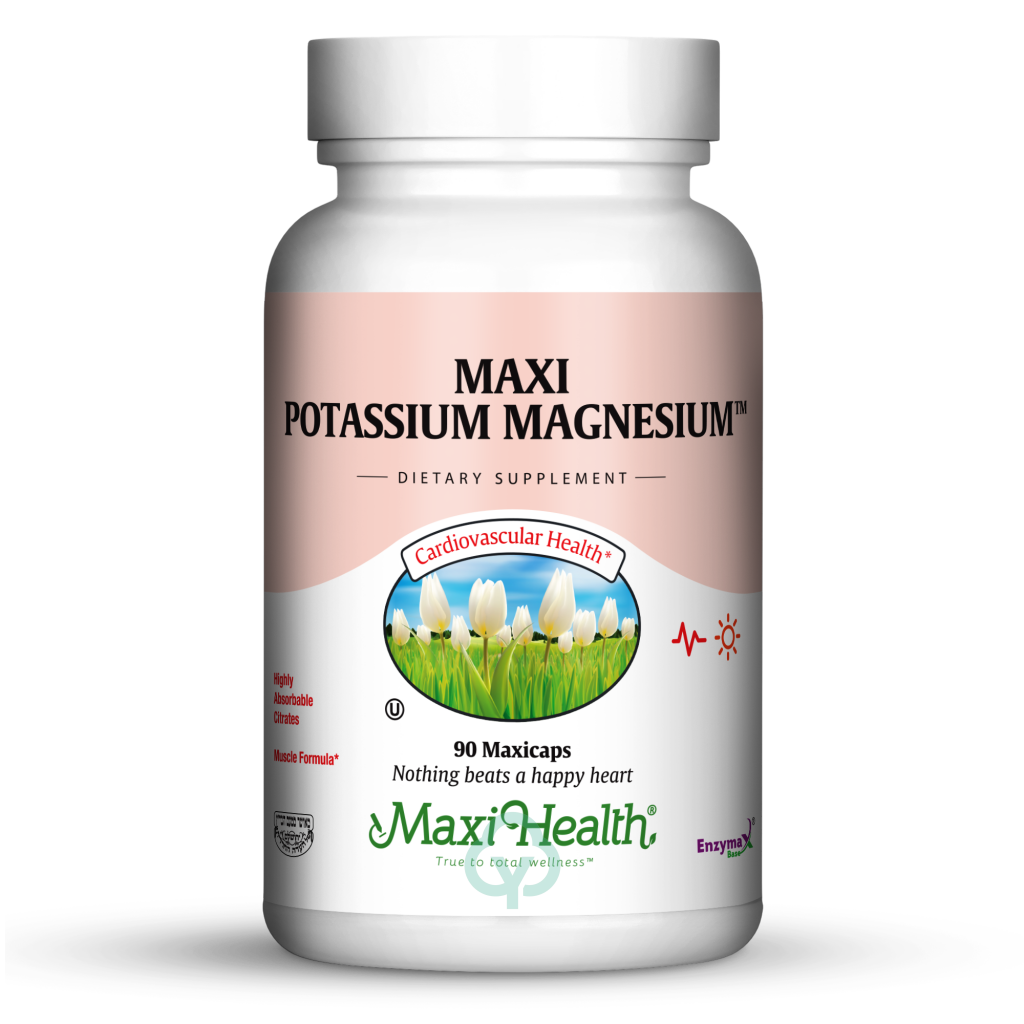 Maxi Health Potassium Magnesium 90 Caps Heart