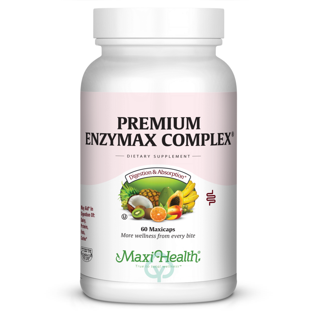 Maxi Health Premium Enzymax Complex 60 Caps Digestion & Absorption