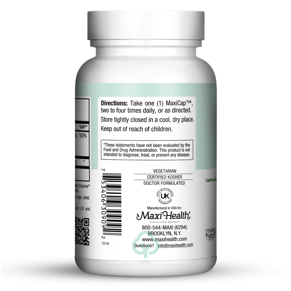 Maxi Health Pure C Bio 600 Capsules Total Wellness