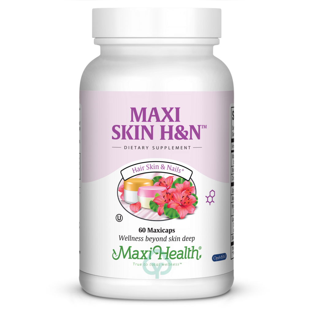 Maxi Health Skin H & N 60 Caps Hair Skin And Nails