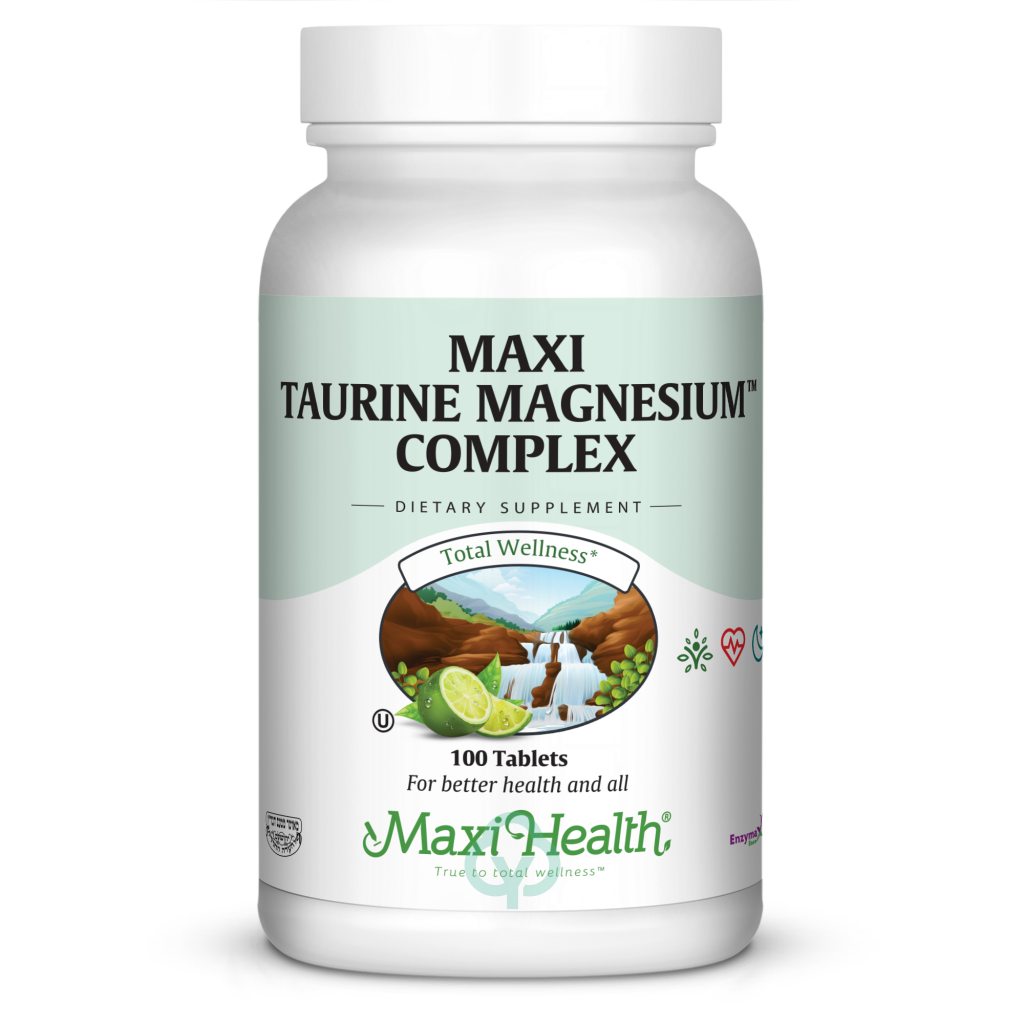 Maxi Health Taurine Magnesium Complex 100 Tabs Heart