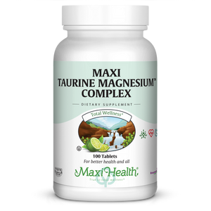 Maxi Health Taurine Magnesium Complex 100 Tabs Heart