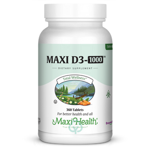 Maxi Health Vitamin D3 1000 Iu Tablets 360 Tabs Total Wellness