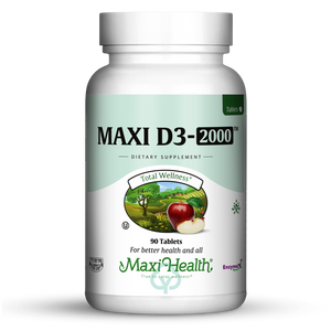 Maxi Health Vitamin D3 2000 Iu Tablets 60 Tabs Total Wellness