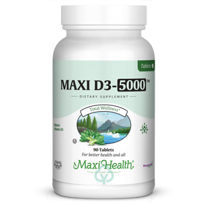 Maxi Health Vitamin D3 5000 Iu Tablets 90 Tabs Total Wellness