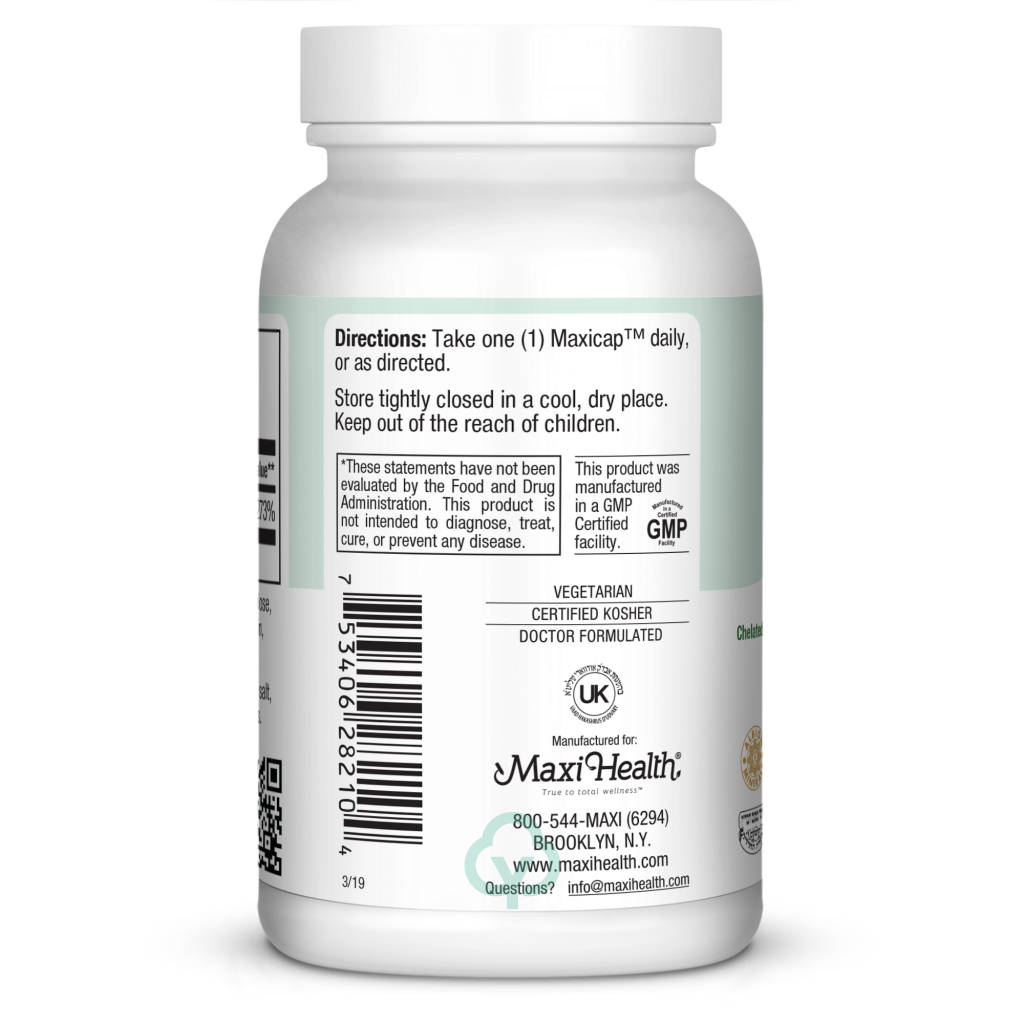 Maxi Health Zinc 30 100 Caps Total Wellness