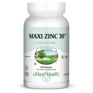 Maxi Health Zinc 30 100 Caps Total Wellness